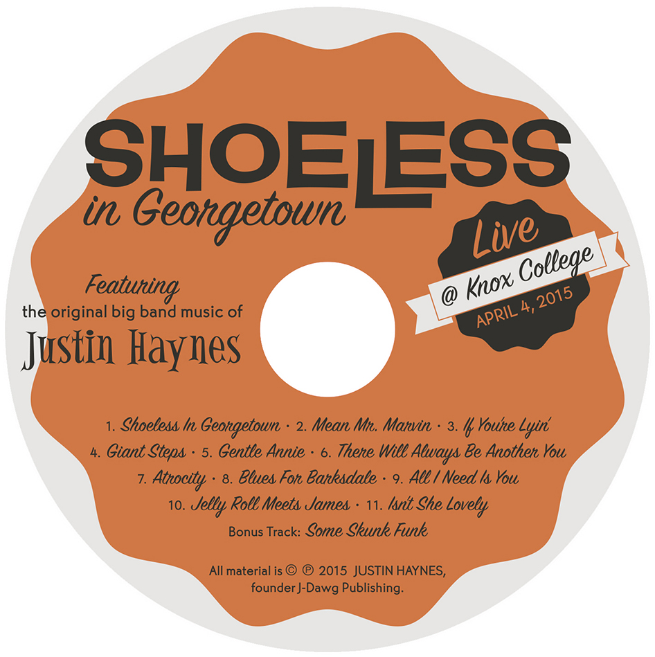 Disc for Shoeless in Georgetown by Justin Haynes.