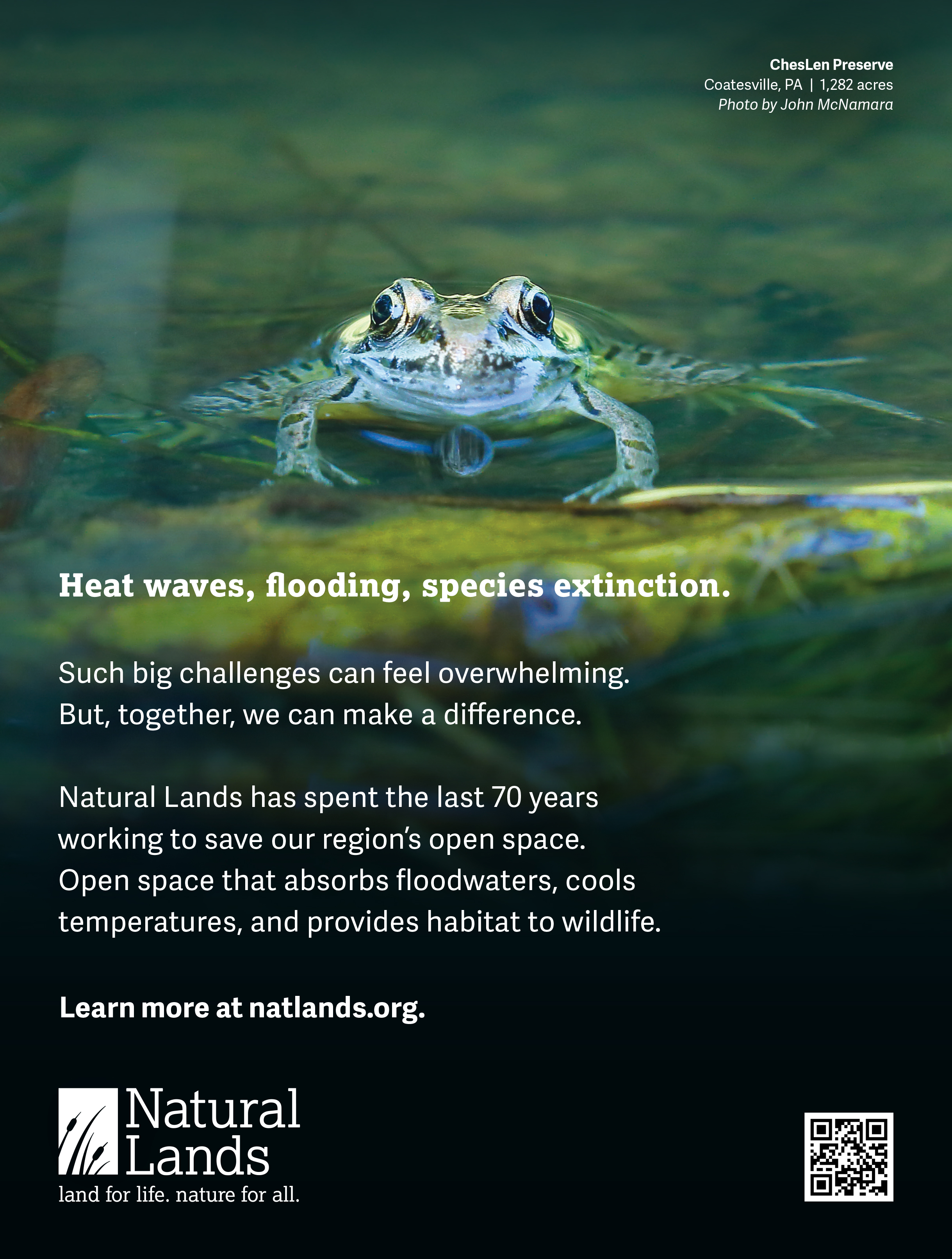 Natural Lands ad for GRID magazine.