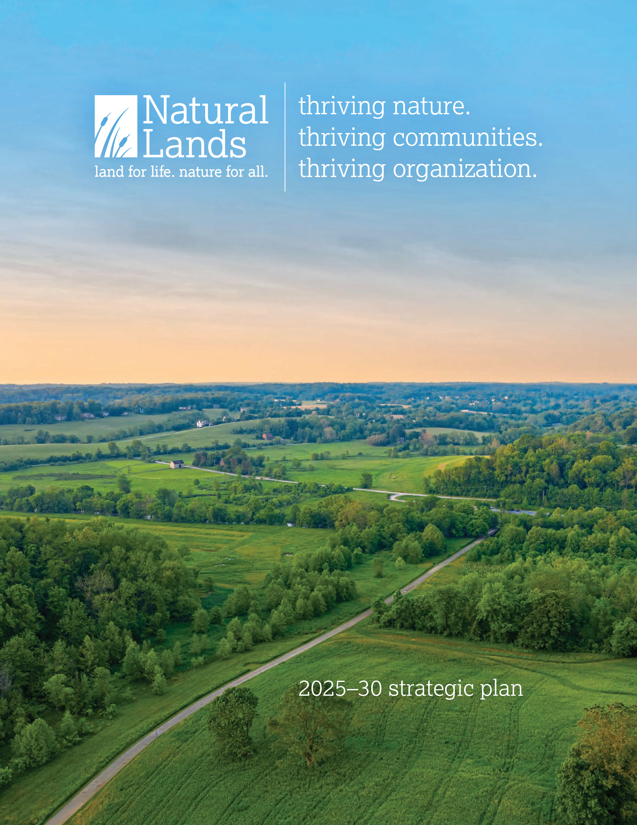 Cover of Natural Lands’ 2025-30 Strategic Plan.