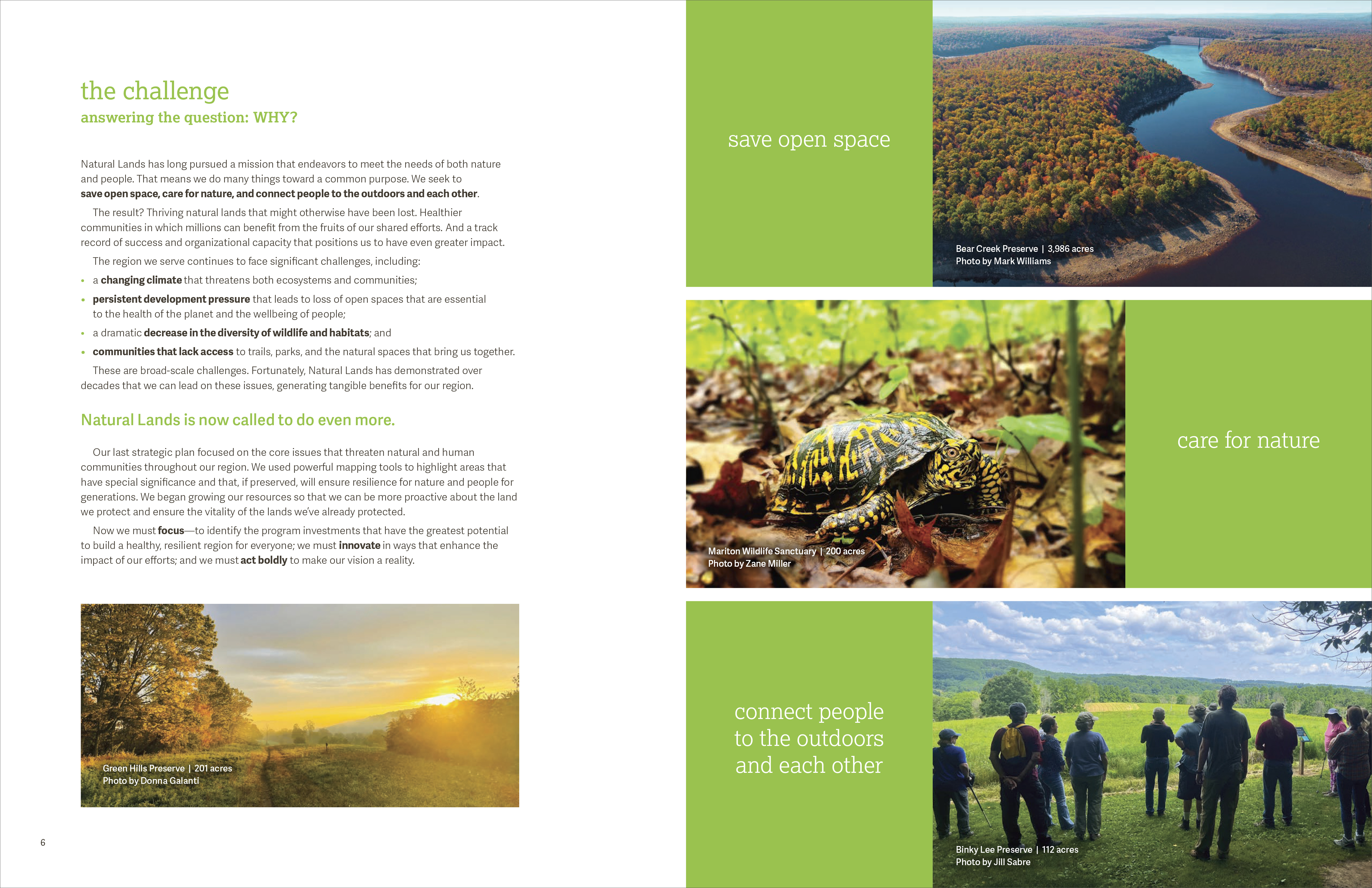 Pages 6-7 of Natural Lands’ 2025-30 Strategic Plan.