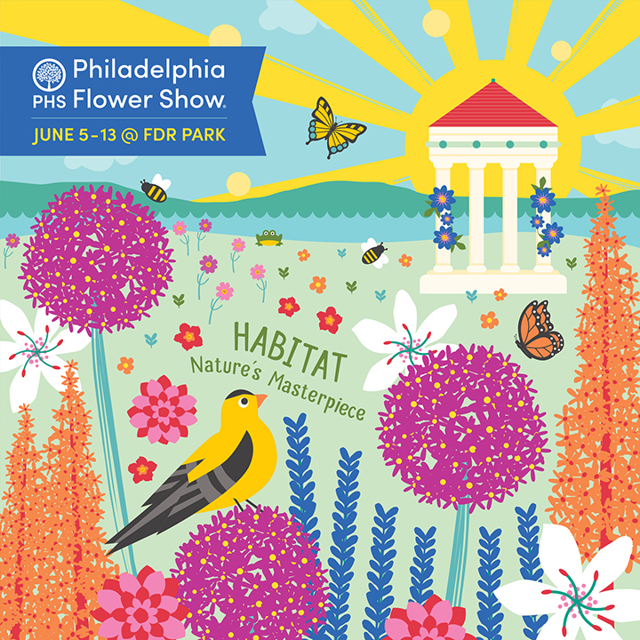 Designs for the 2021 PHS Philadelphia Flower Show.